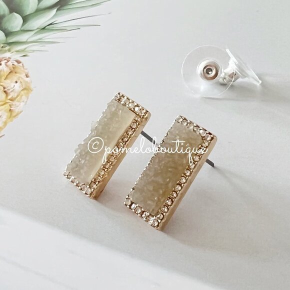 4/$25 BaubleBar Druzy Post Earrings - Picture 4 of 5